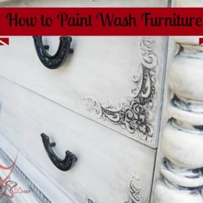 How to Paint Wash Furniture!