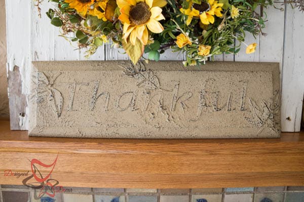 Thankful Plaque- Repurposed Drawer Front -Wall Decor-