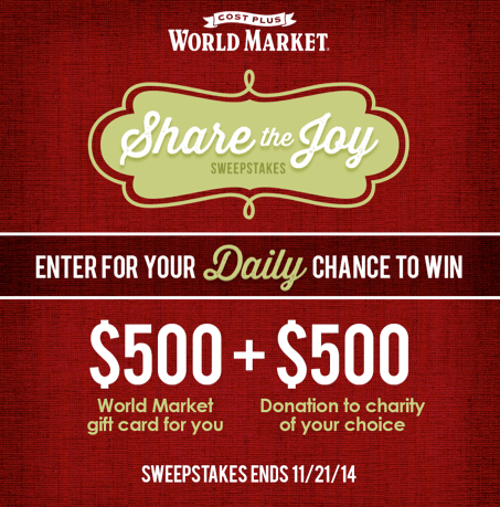 Share the Joy ~ World Market #Sharethejoy_WM 