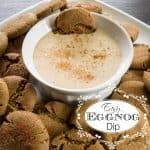 Ginger Snap Cookies with Egg Nog Dip-