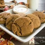 Ginger Snap Cookies with Egg Nog Dip-