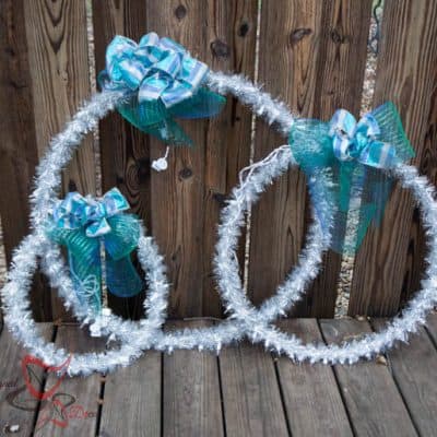 Outdoor Christmas Hanging Light Rings~ Tutorial