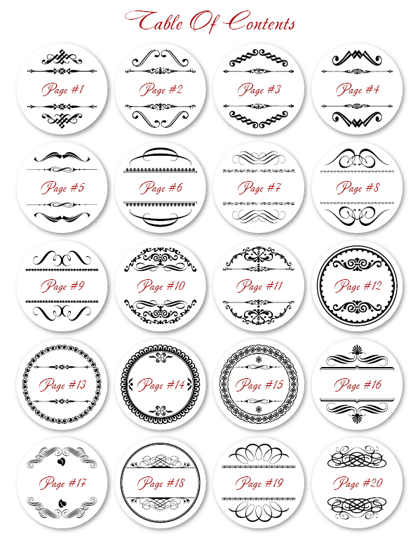 pretty Round-Labels 