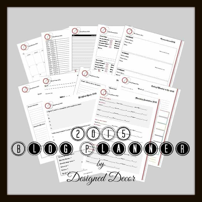 blog planner pages