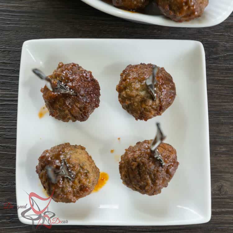 Honey Garlic Crock Pot Meatballs-