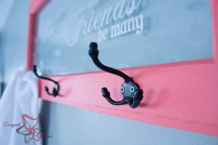 Repurposed Window Coat Hook-