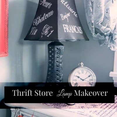 Thrift Store Lamp Makeover!
