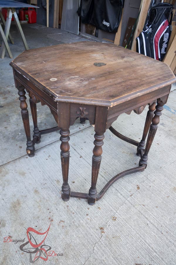 Antique Hexagon Table