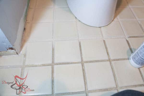 Refreshing the Basement Bathroom Tile Floors