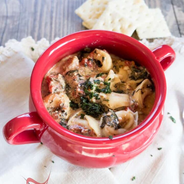 Creamy Sausage Tortellini Soup