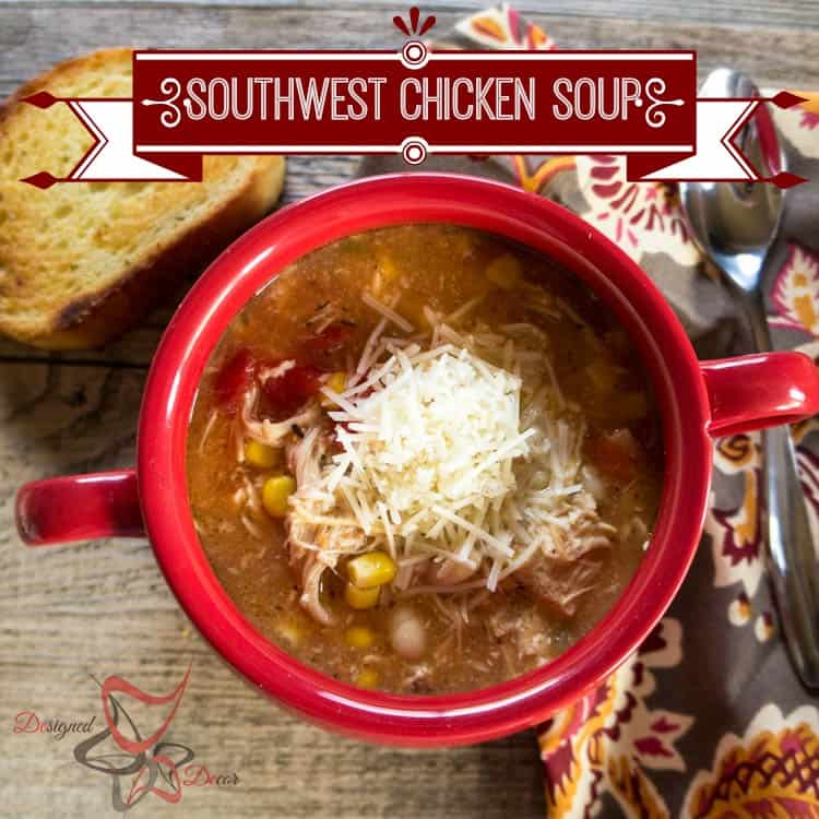 Crockpot Southwest Chicken Soup-