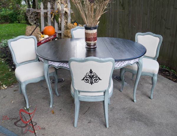 French Provencial Dining Table Makeover