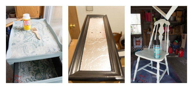 How to Decoupage Furniture - Step 3 - Sealing furniture