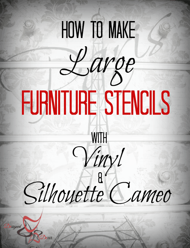 graphic on how to make a large furniture stencil