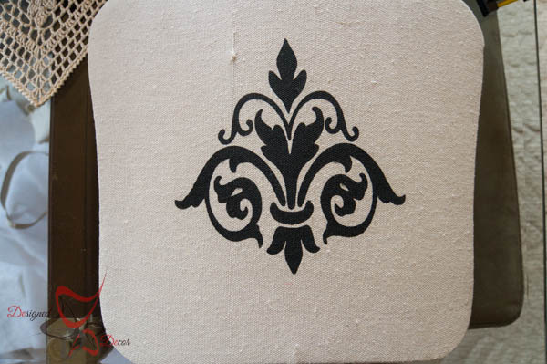 How to Stencil Fabric-French Provincial- Fleur de lis