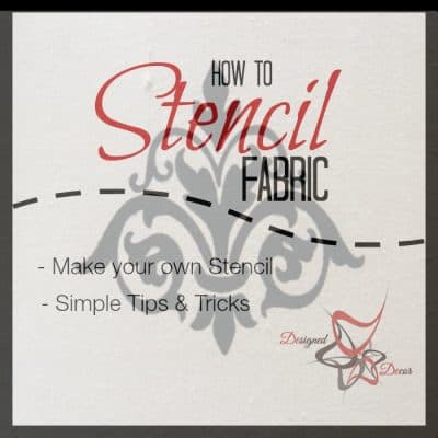 How to Stencil Fabric!