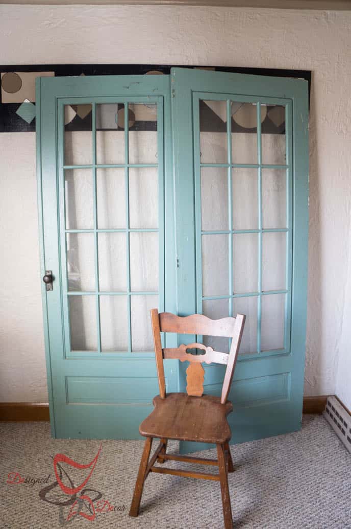 Painted Old French Doors-Pixie Dust Paint Company-Before