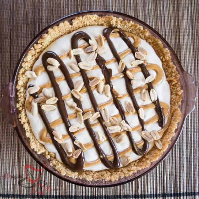 Frozen Peanut Butter Chocolate Parfait Pie-5