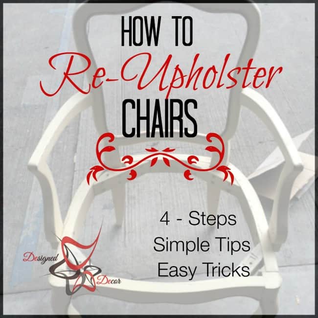 How to Upholster Chairs - 4 easy steps