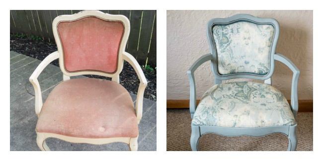 before and after dining room chairs 