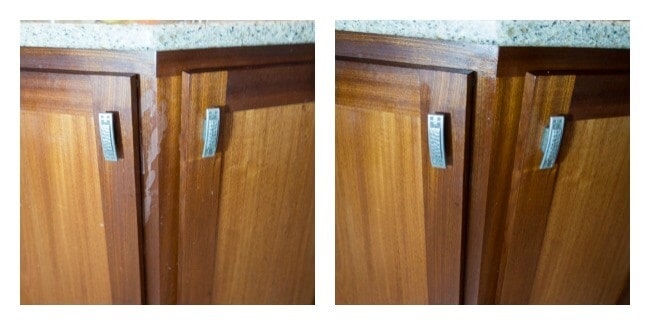 deep cleaning kitchen cabinets-chemical free cleaning