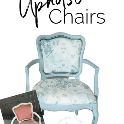 How to Upholster Chairs, a step by step tutorial