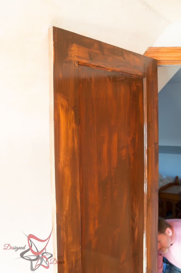 using Gel Stain on hanging doors
