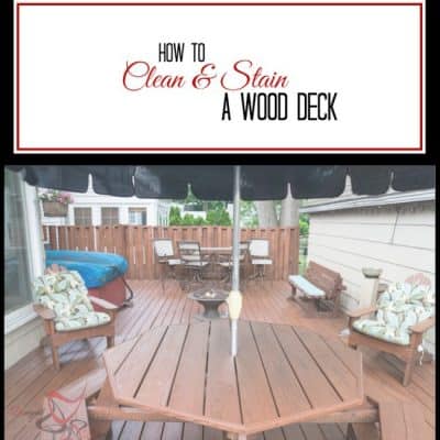 How to Clean and Stain a Wood Deck!