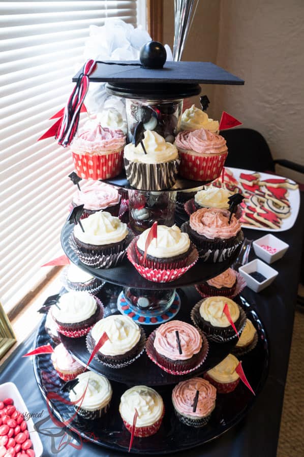 Graduation Party Planning- DIY-CupCake Stand-Table Decorations-Photo Booth-21