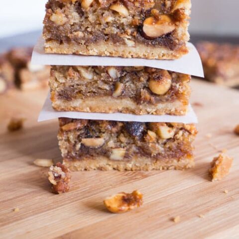 Gooey Mixed Nut Bars!