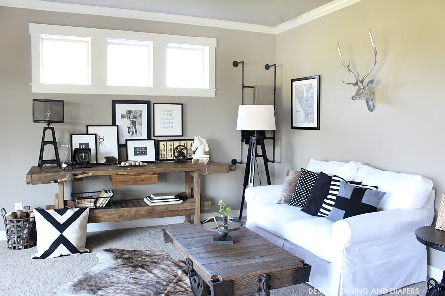 Black-and-White-Industrial-Family-Room-