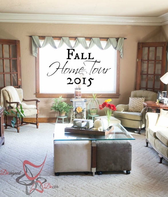 Fall Home Tour 2015 #FallHomeTour2015 pinnable