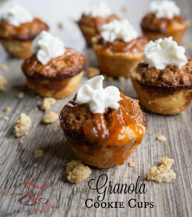 Granola Cookie Cups- Ginger Snap Granola-#ad-#FlavorsofFall - #collectivebias- Giant Eagle- Designed Decor -pinnable