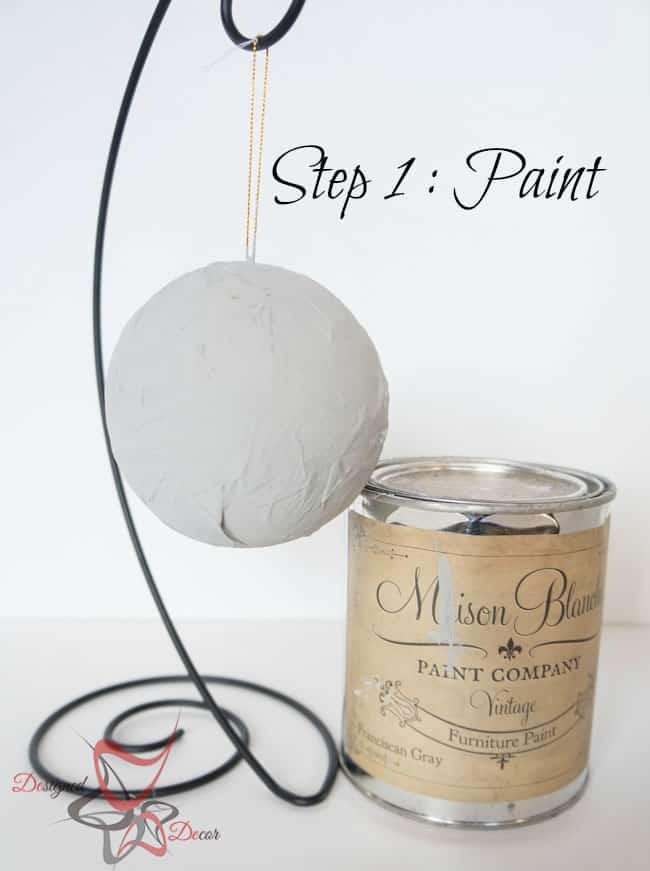 DIY- Christmas Ornaments- Maison Blanche-Organza-Christmas Decorating on a budget -step 1