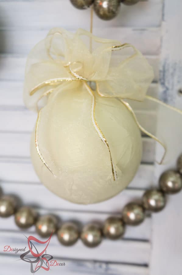 DIY-Paper Mache- Christmas Ornament- Maison Blanche- Organza-Shimmer- Decorating Christmas on a Budget (1 of 7)