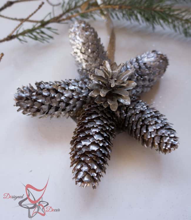 DIY-Pine Cone Christmas Ornaments-Christmas Decorating on a budget (10 of 15)