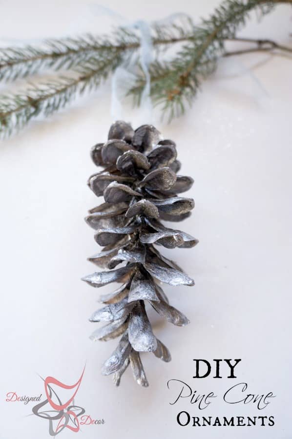 DIY Pine Cone Ornaments Christmas Decorating On A Budget Part 4   DIY Pine Cone Christmas Ornaments Christmas Decorating On A Budget Pinnable1 