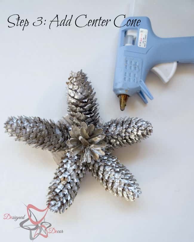 DIY-Pine Cone Christmas Ornaments-Christmas Decorating on a budget- step 3