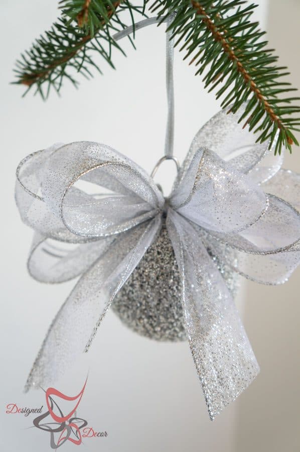 DIY- Styrofoam- Bulb -Glitter- Christmas-Ornament 