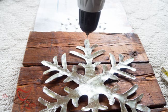 DIY-Wood Block Metal Snowflake - Holiday Decor- Wall Decor- (3 of 13)