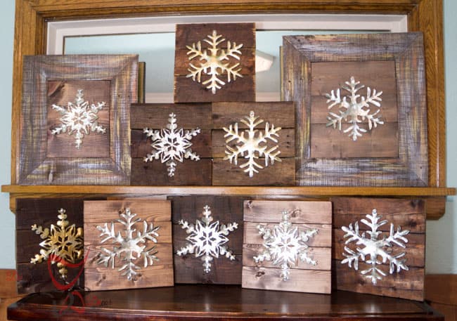 DIY-Wood Block Metal Snowflake - Holiday Decor- Wall Decor- (4 of 13)