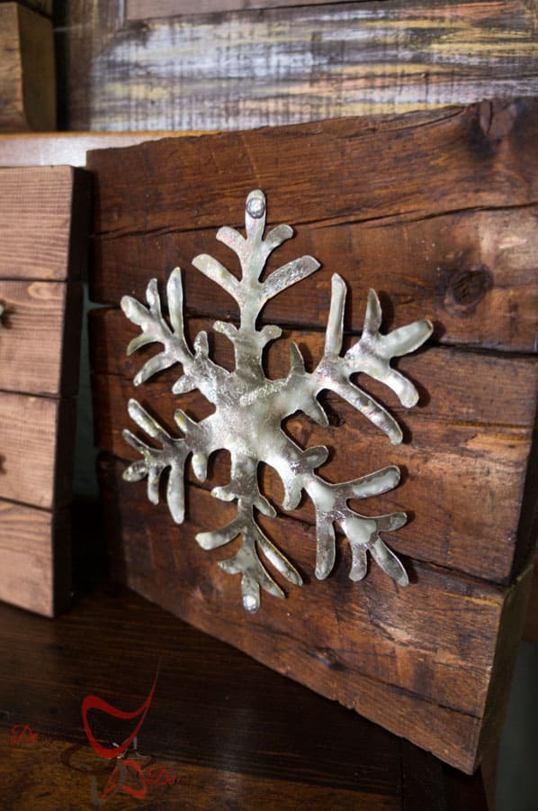 DIY-Wood Block Metal Snowflake - Holiday Decor- Wall Decor- (6 of 13)