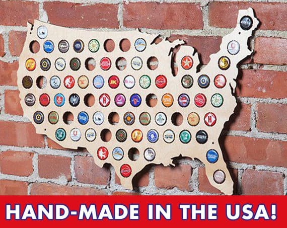 beer cap map