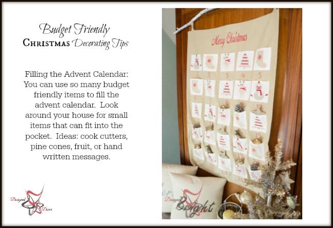 Christmas Decorating on a Budget- Tips for the advent calendar