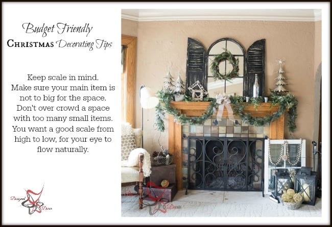 Christmas Decorating tips for the mantel