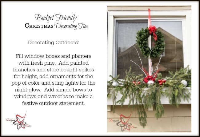 Outdoor Christmas Decorating on a Budget