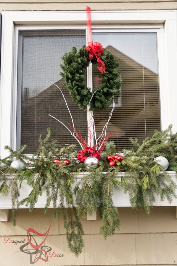Outside Christmas Decor- Christmas Decorating on a Budget- Flower Boxes- (13 of 21)