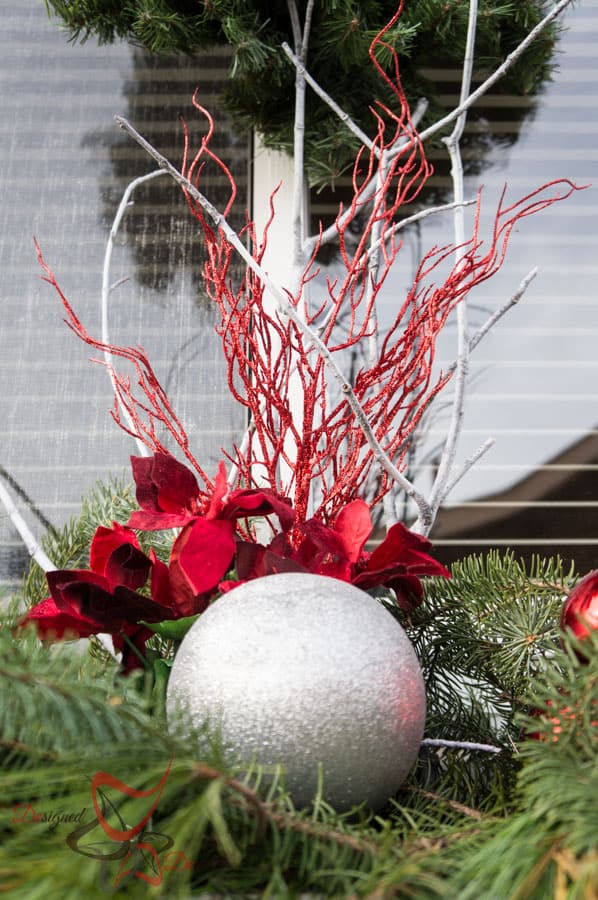 Outside Christmas Decor- Christmas Decorating on a Budget- Flower Boxes- (17 of 21)