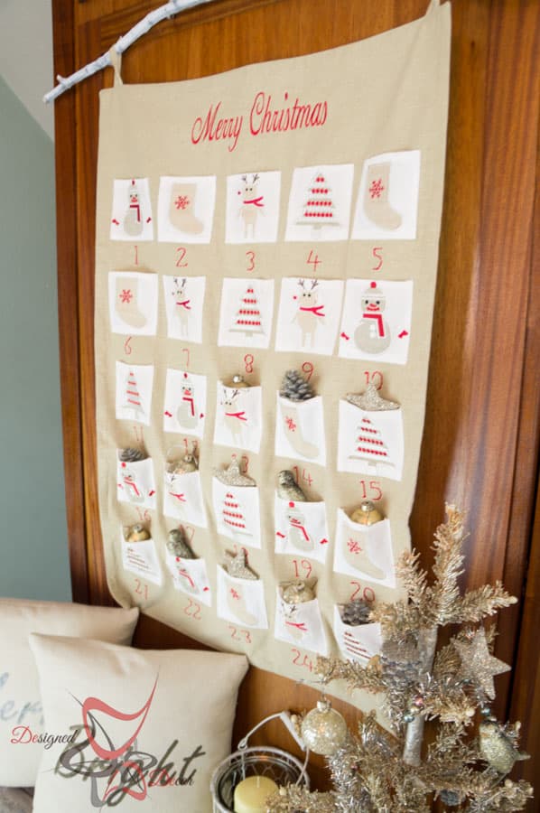 So Sew Easy Pillow Cover- DIY- Stenciled Fabric - Advent Calendar (20 of 27)