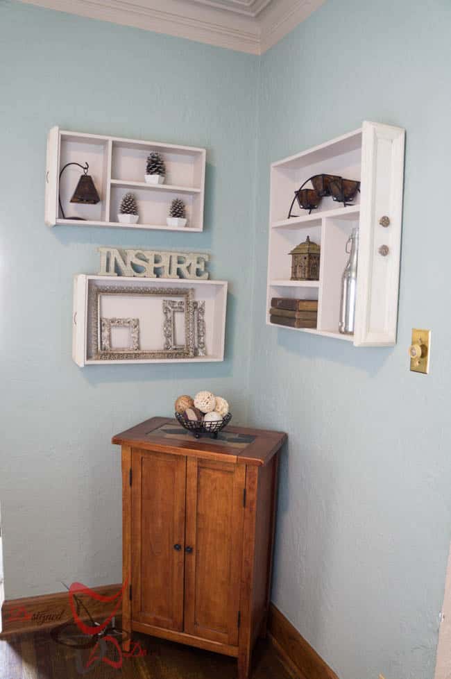 Wall Shelves - Repurposed Drawers-4